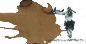 native offering baffalo head detail