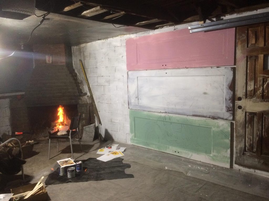 -Italian Art Prints: Commissioned Work For Tutto Pronto | the environment in which I painted this work | Francesco Galle contemporary art artist prints for sale, Toronto art studio