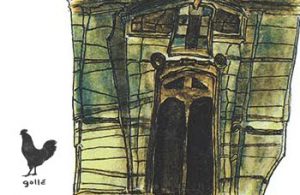 The Story Behind The Print: The Church Of Serra San Bruno | Detail of "The Church of Serra San Bruno" | Francesco Galle contemporary art artist prints for sale, Toronto art studio