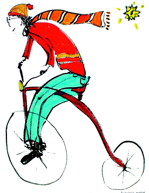 Aggie's Bike illustration