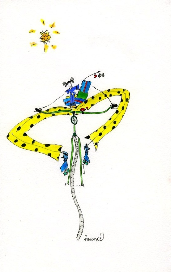 Journey well, a bicycle illustration