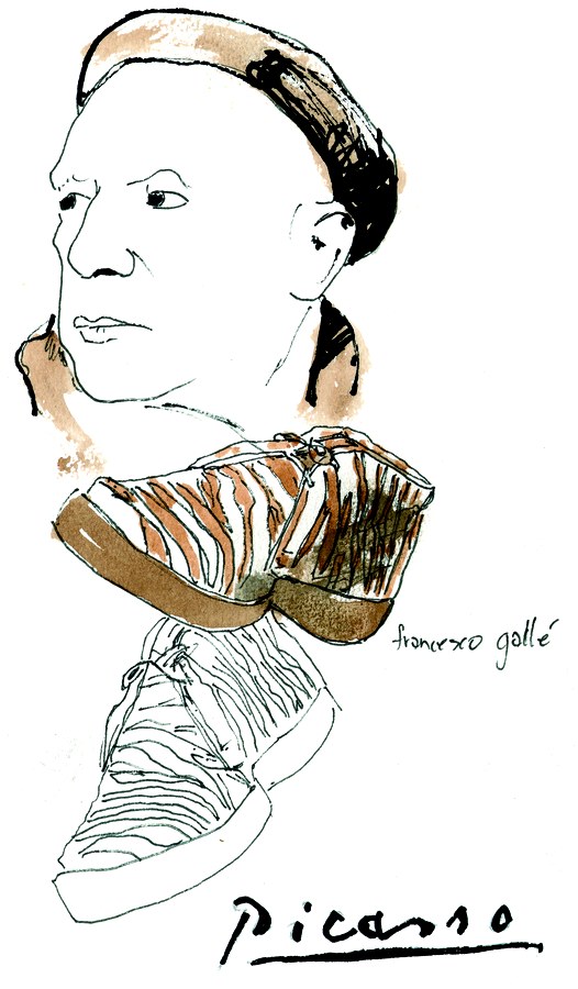 Picasso Bata shoe illustration