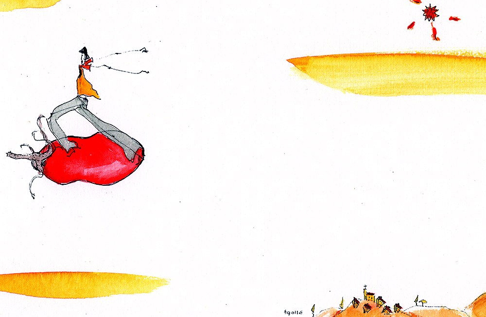 Carmelo riding the flying tomato