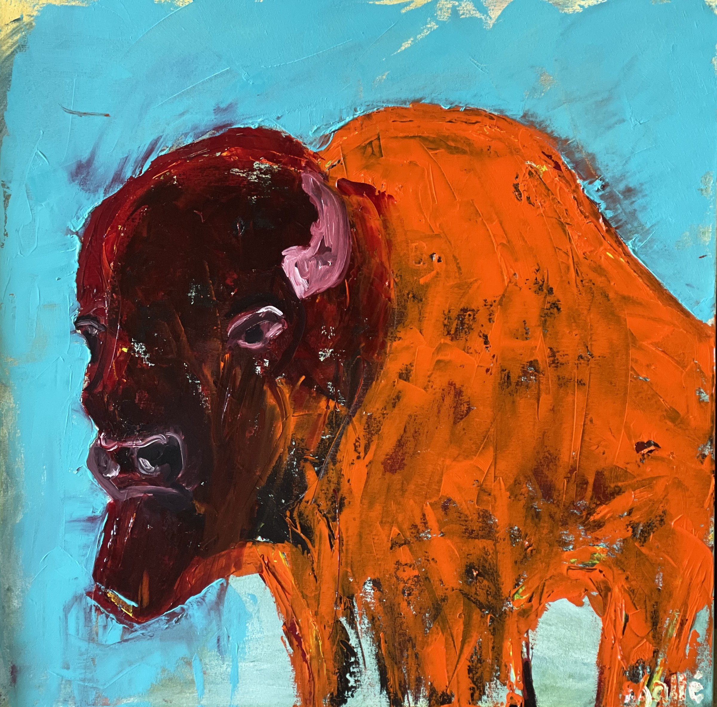 Blue Bison by Francesco Gallé